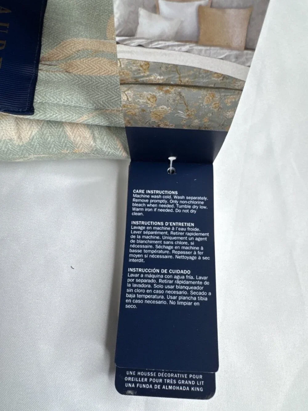 NWT Ralph Lauren Home Elisabetta Sham Sage Size King